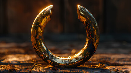 Golden horseshoe standing