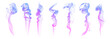 © Rawpixel.com - purple pink smoke element set