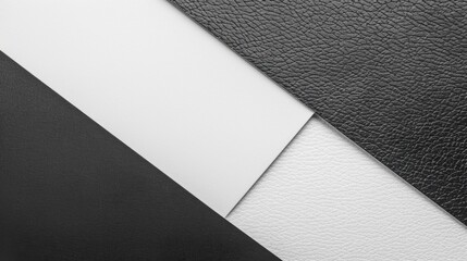 Sticker - Abstract Black and White Leather Texture