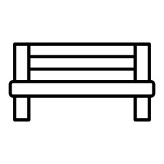 Canvas Print - Bench Icon