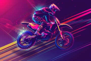 abstract motocross