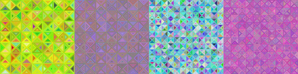 Poster - Abstract triangle polygon background collection