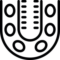 Poster - Simple black and white icon representing the human bladder