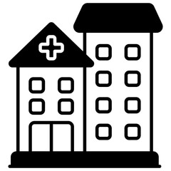 Wall Mural - Hospital Building