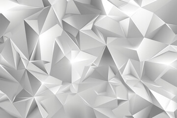 Abstract grey white low poly background, polygonal texture. Grey and silver geometric pattern for design cover banner wallpaper website presentation layout template copy space
