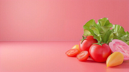 Wall Mural - On background, a vegetable stands out in green freshness. A healthy and delicious addition to any diet.