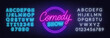 © TanyaFox - Comedy Show Sign on brick wall background.