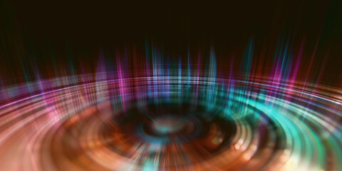 Poster - Abstract illustration of singularity concept. Origin of life. Space and science. Background image. Created with Generative AI technology.