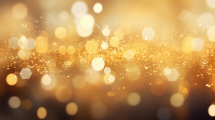 Poster - Abstract background with shimmering gold glitter 