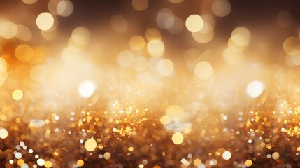 Poster - Abstract background with shimmering gold glitter 