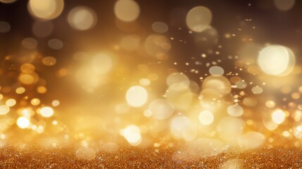 Poster - Abstract background with shimmering gold glitter 