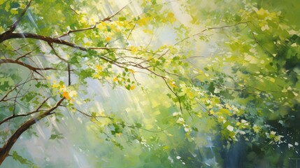 Wall Mural - Bright summer afternoon 