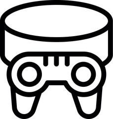 Poster - Wireless gamepad connecting to an online server with cloud technology for seamless gaming experience