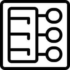 Poster - Network hub icon symbolizing connectivity and data transfer between devices