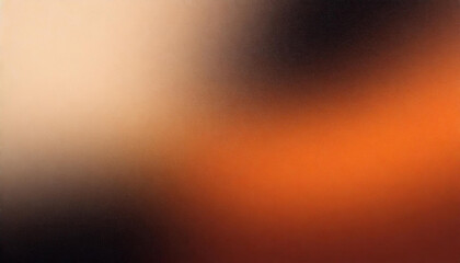 Leinwandbilder - beige black orange cyan blue texture with gradient and grain, abstract background banner for product presentation with copy space