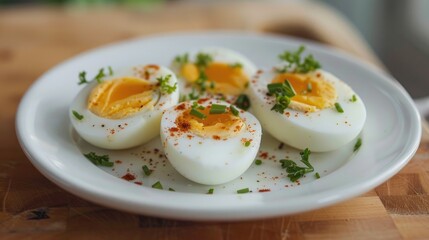 Canvas Print - Ideas and recipes for cooking hard boiled eggs