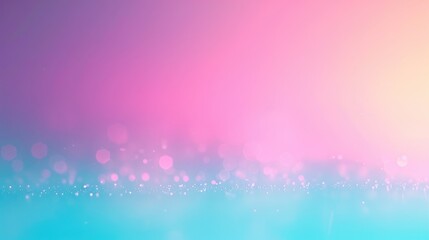 Poster - Abstract Pink and Blue Gradient Background with Bokeh Lights.