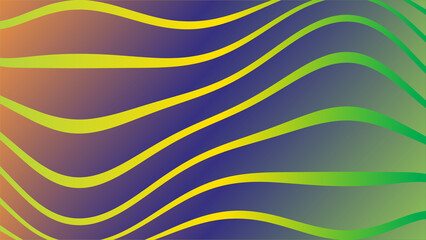 Wall Mural - Abstract vector background with colorful waves and lines for a vibrant design