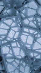 Poster - Moving Liquid Web. Design. Abstract 3d web with colorful moving patterns. Layered liquid web moves in pattern