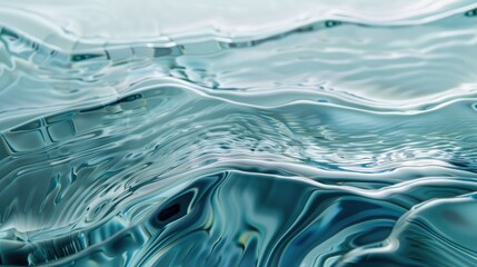 Poster - Layers of transparent glass with ripples
