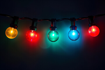 Wall Mural - Colorful lanterns at night