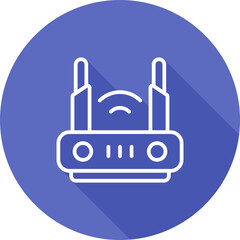 Sticker - Router Vector Icon