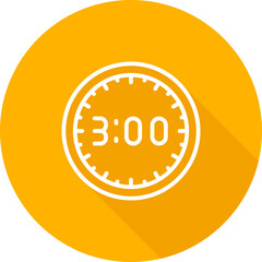 Canvas Print - Clock Vector Icon