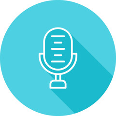 Sticker - Microphone Vector Icon