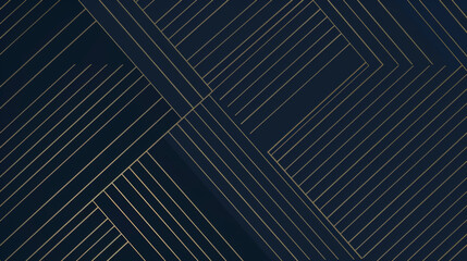 Wall Mural - golden lines staggered on dark blue background, golden texture, business backdrop