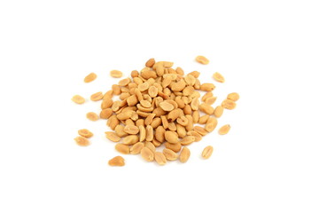 Wall Mural - allergic, allergy, background, brown, caution, center, close, close-up, crop, dried, eating, fat, food, groundnuts, group, hard, health, healthy, heap, ingredient, isolated, kernel, macro, mound, natu