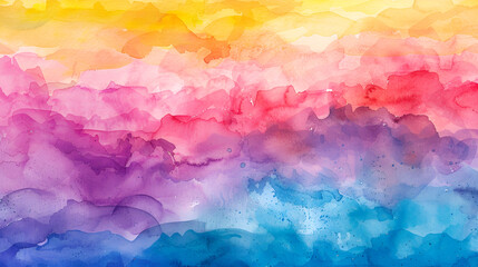 Poster - Abstract pastel watercolor background. Rainbow watercolour pattern. Abstract water color texture. Watercolor pastel splash. Summer watercolour background,rainbow colorful background watercolor

