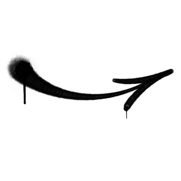 spray arrow graffiti style element