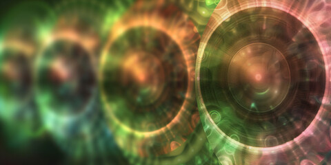 Poster - Abstract illustration of singularity concept. Origin of life. Space and science. Background image. Created with Generative AI technology.