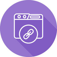 Sticker - Hyperlink Vector Icon