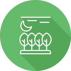 Sticker - Forest Vector Icon