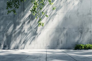 Poster - Stunning modern concrete architecture building with exterior floor and roof, zone of parking, construction building with empty space, and generative AI.