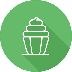 Canvas Print - Cupcake Vector Icon