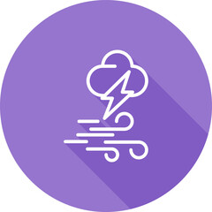 Sticker - Storm Vector Icon