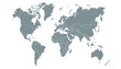 © Pavel - World map. Modern grey vector map. Silhouette map