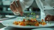 © Panupan - modern minimalist kitchen chef cooking , scene: modern minimalist kitchen with chef cooking