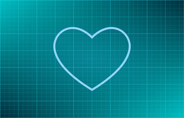 Poster - Vector illustration blue background