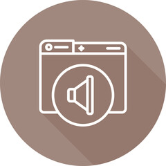 Sticker - Audio Vector Icon