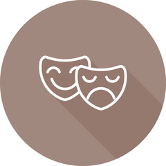 Sticker - Drama Vector Icon