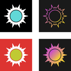 Wall Mural - Sun Vector Icon