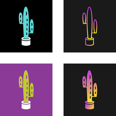 Wall Mural - Cactus Vector Icon