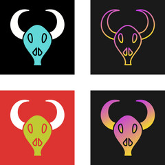 Poster - Bull Horns Vector Icon