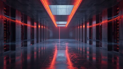 Poster - an ai rendering of a data center