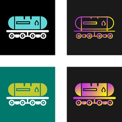 Sticker - Tank Wagon Vector Icon