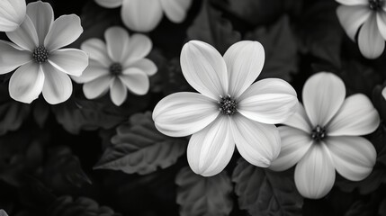 Wall Mural - a bunch of flowers that are in the grass together