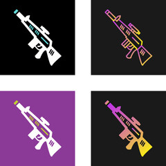 Sticker - Sniper Vector Icon